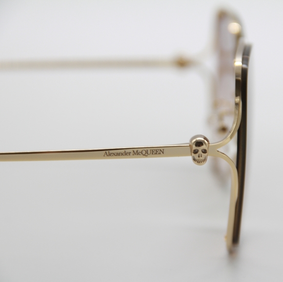 NEW ALEXANDER MCQUEEN AM0366S  002 UNISEX SUNGLASSES ALEXANDER MCQUEEN AM0366S - Picture 9 of 12